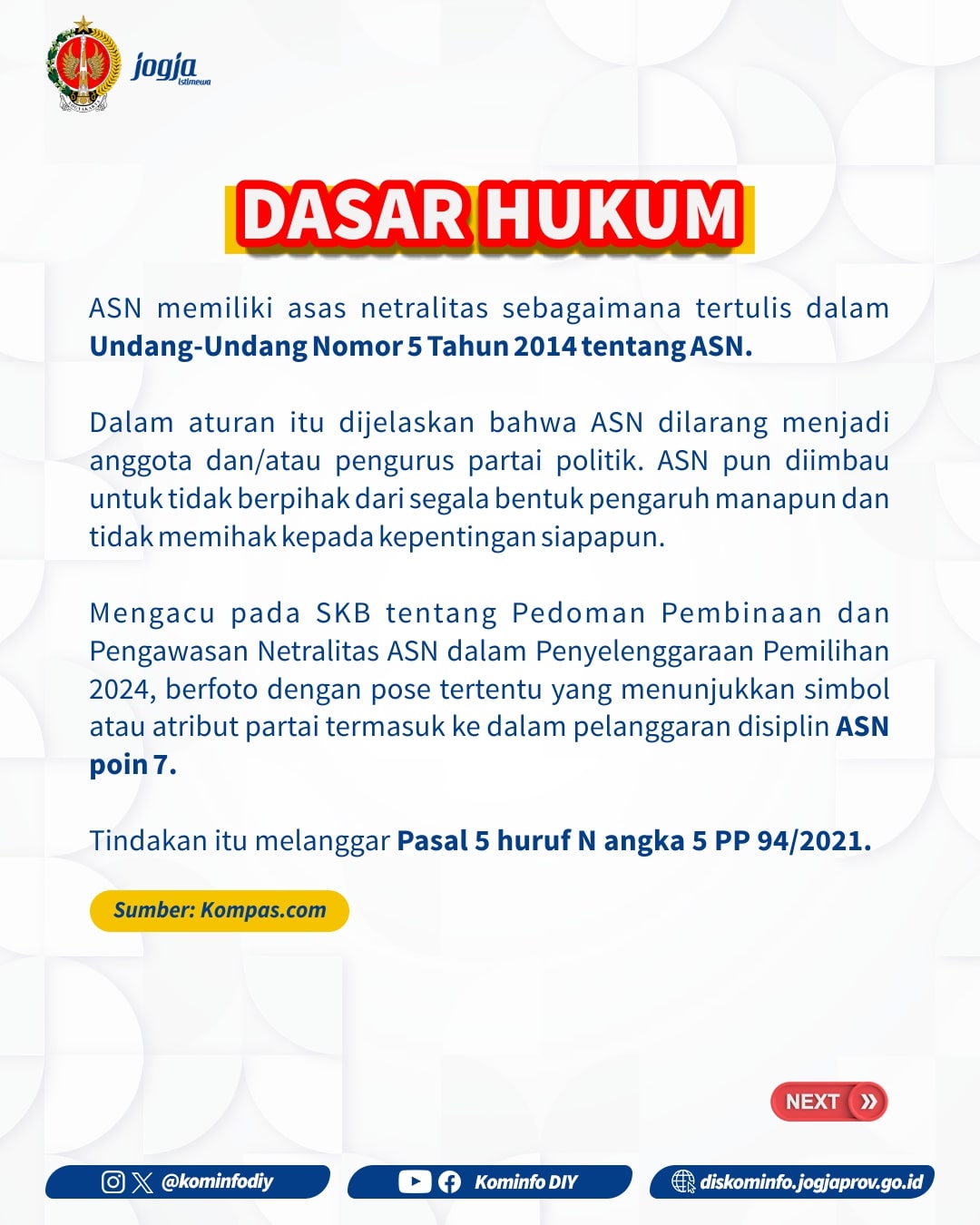 Dasar hukum.