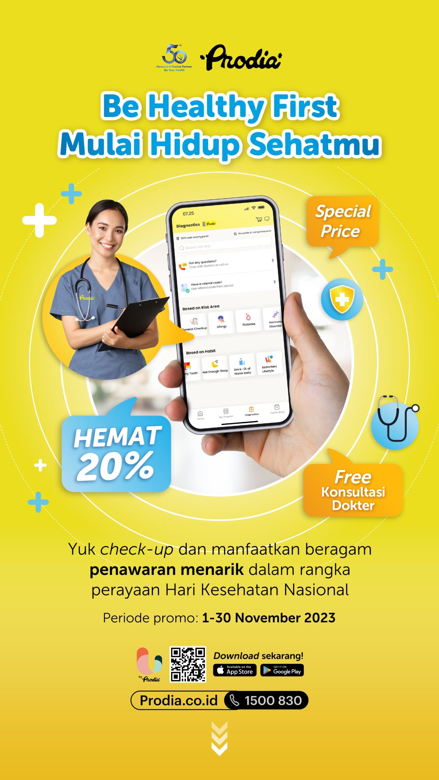 Awas diabetes mengintai! Prodia berikan diskon besar-besaran di world diabetes day Diskon besar-besaran prodia