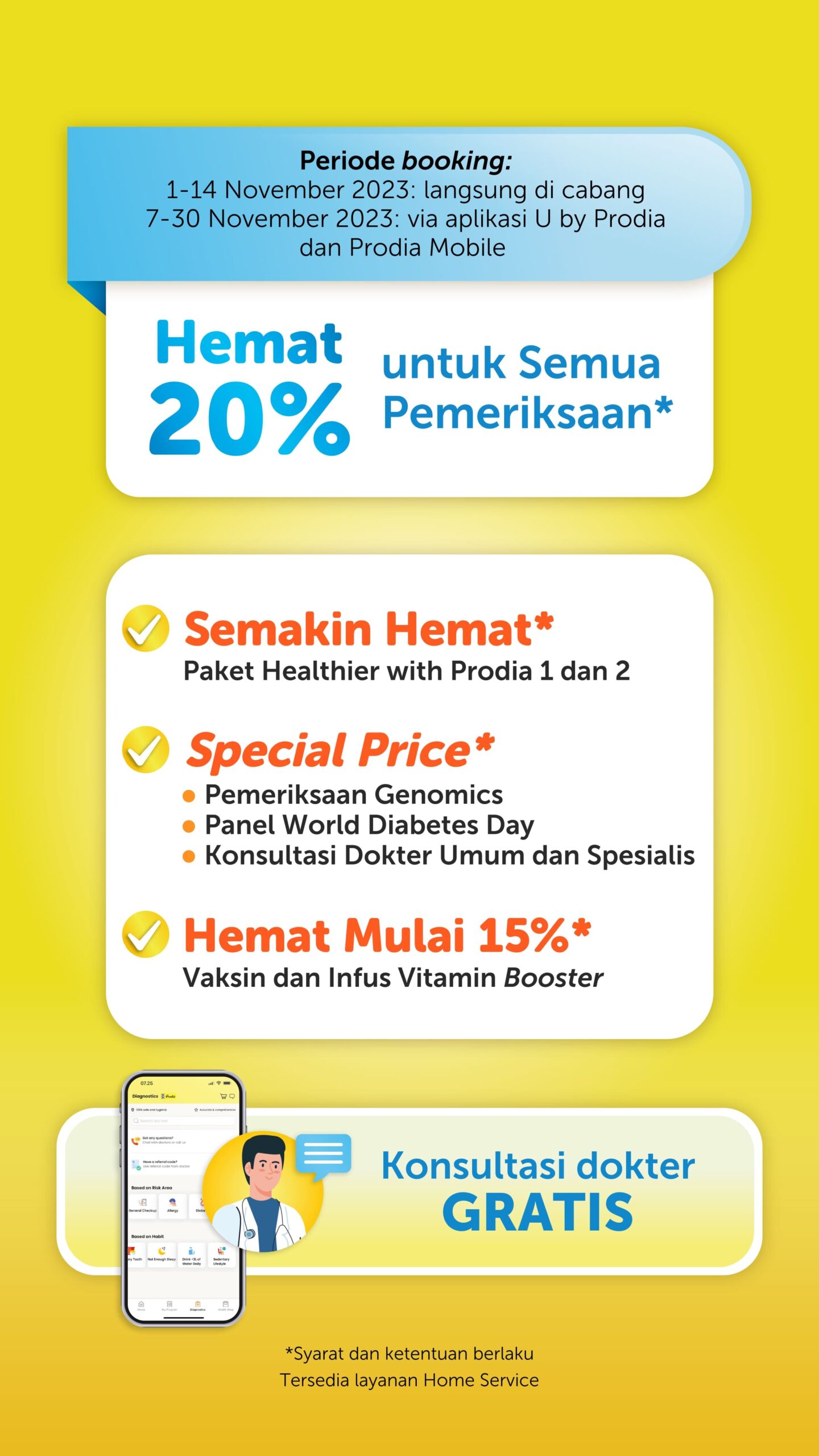 Awas diabetes mengintai! Prodia berikan diskon besar-besaran di world diabetes day Rayakan world diabetes day dengan cek kesehatan bersama prodia