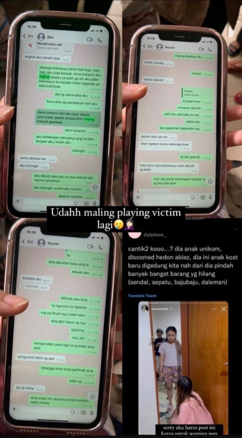 Playing victim usai pencurian terbongkar