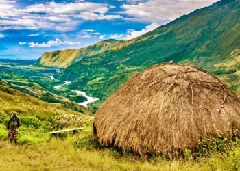 Jelajahi keindahan lembah baliem, rumah suku dani di jantung papua. Saksikan festival perang, rumah honai, dan kisah hidup legendaris.