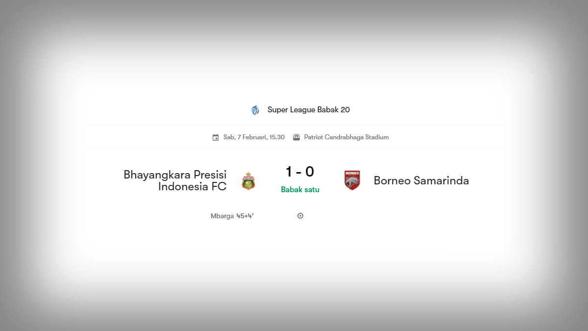 Gol Telat Mbarga Bikin Bhayangkara FC Unggul atas Borneo di Babak Pertama Liga 1 Gempa Pacitan Guncang Jawa Tengah & DIY: 6,4 ML, 34 Aftershock, Puluhan Orang Luka dan Ratusan Bangunan Rusak