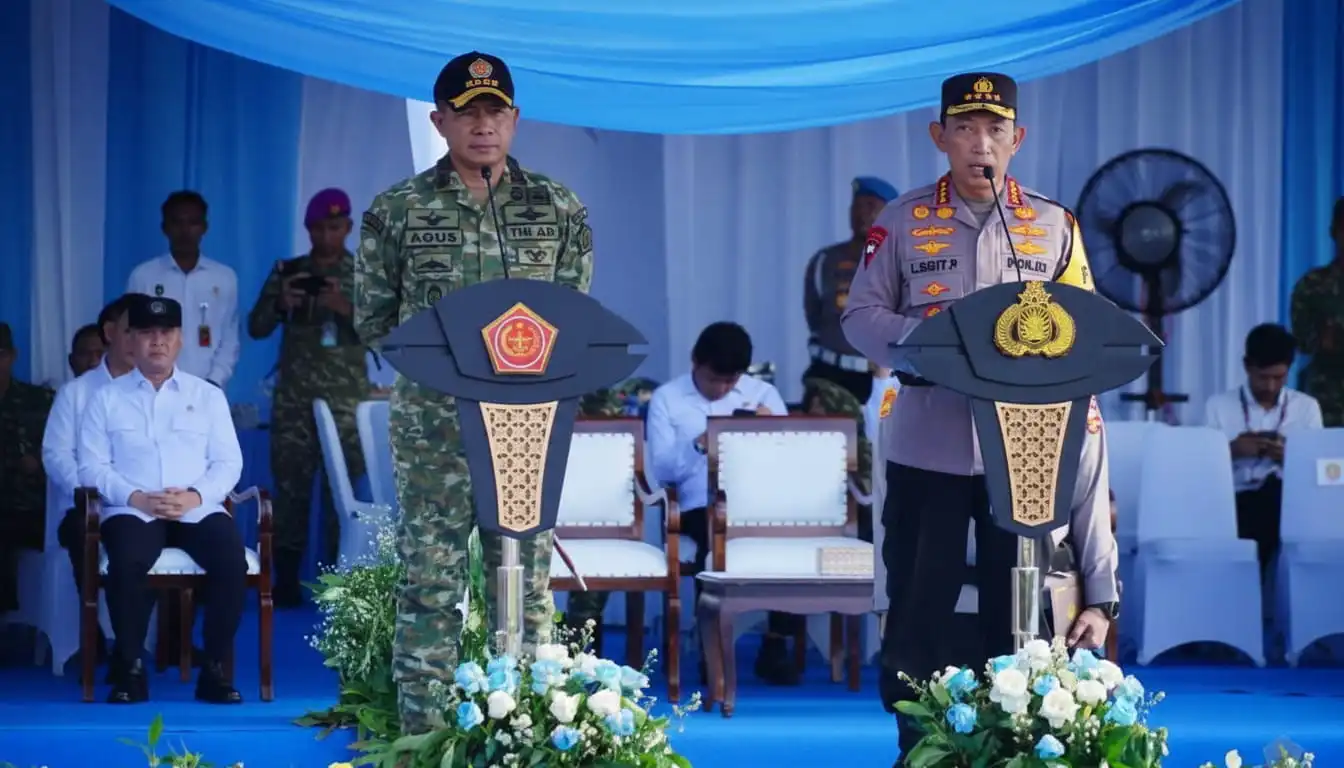Operasi ketupat 2026 resmi dimulai. Panglima tni dan kapolri mengerahkan ratusan ribu personel gabungan untuk menjaga keamanan mudik lebaran di seluruh indonesia.