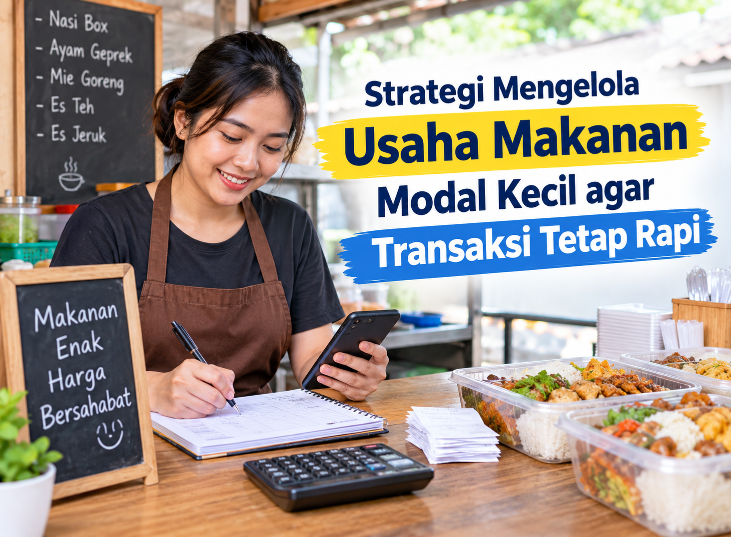 Strategi mengelola usaha makanan modal kecil agar transaksi tetap rapi